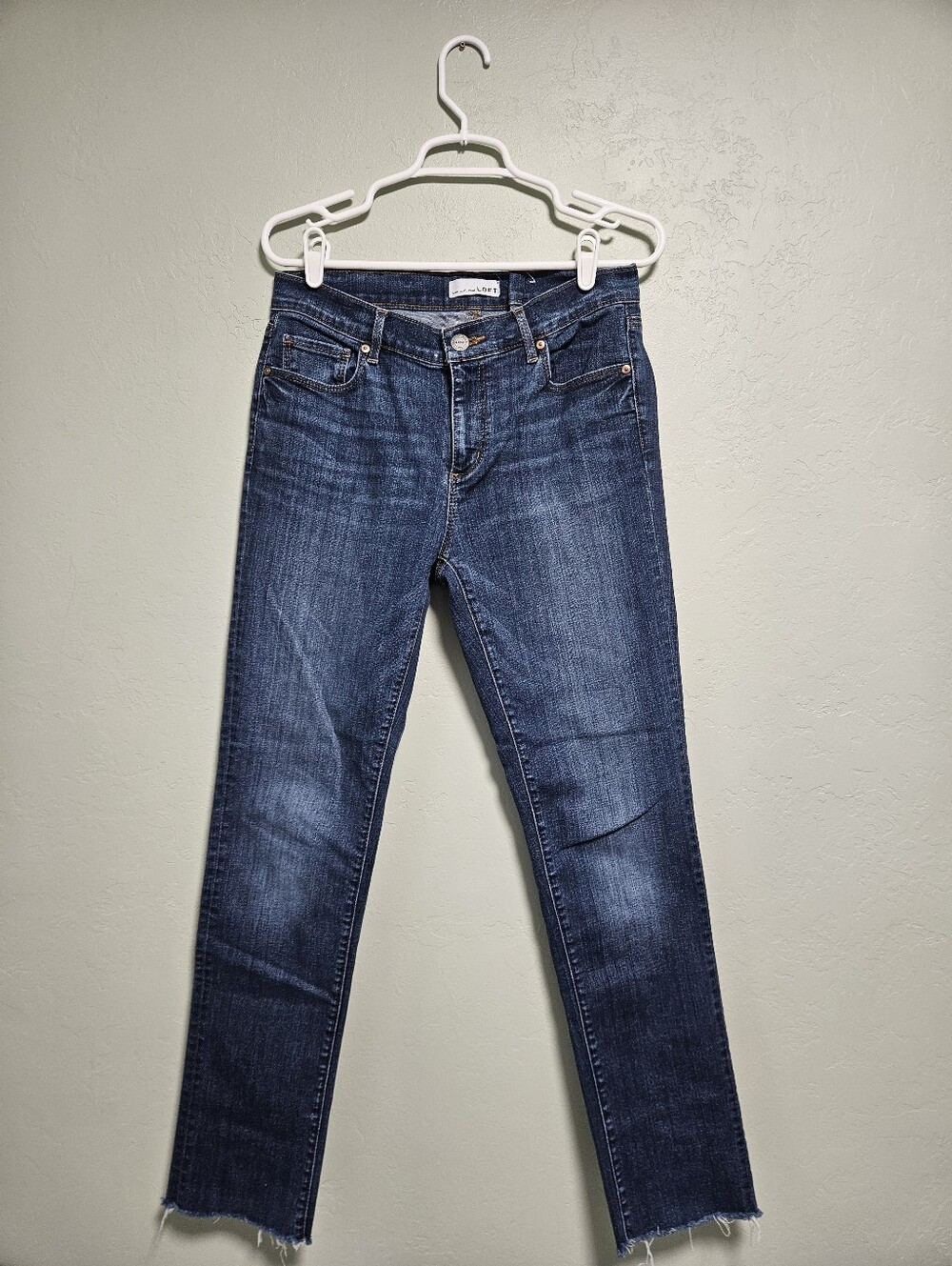 LOFT Dark Blue Straight Leg Jeans